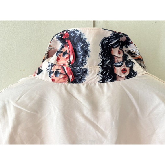 Cirka Oversized Ladies Blush Blouse Glamcore Sexy Size S Holiday Gifts New Years - Picture 8 of 9